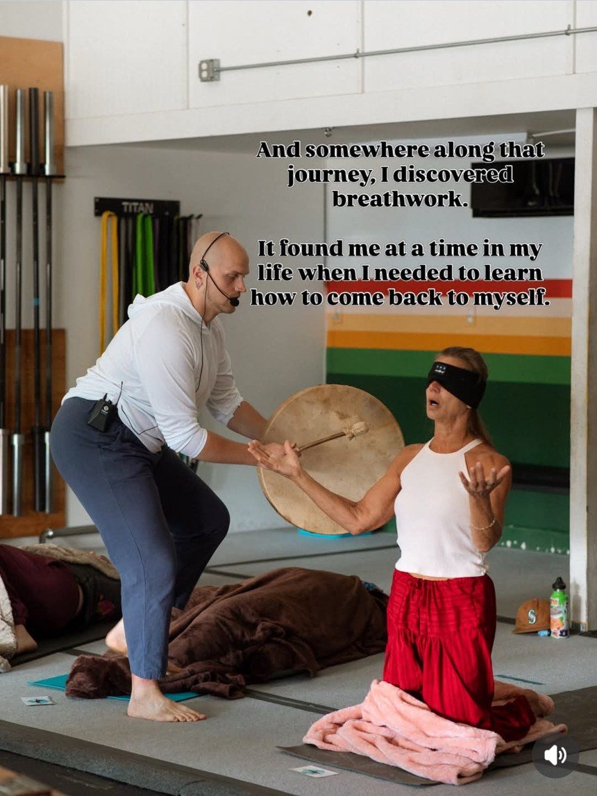 Jered Bailey leading breathwork